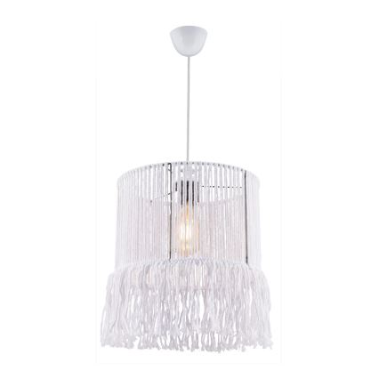 Pendellampe NESS MACRAME 1xE27/40W/230V hvid