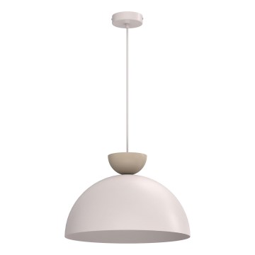 Pendellampe NEVIS på ledning, 1xE27/15W/230V, Ø 38 cm, cremefarvet