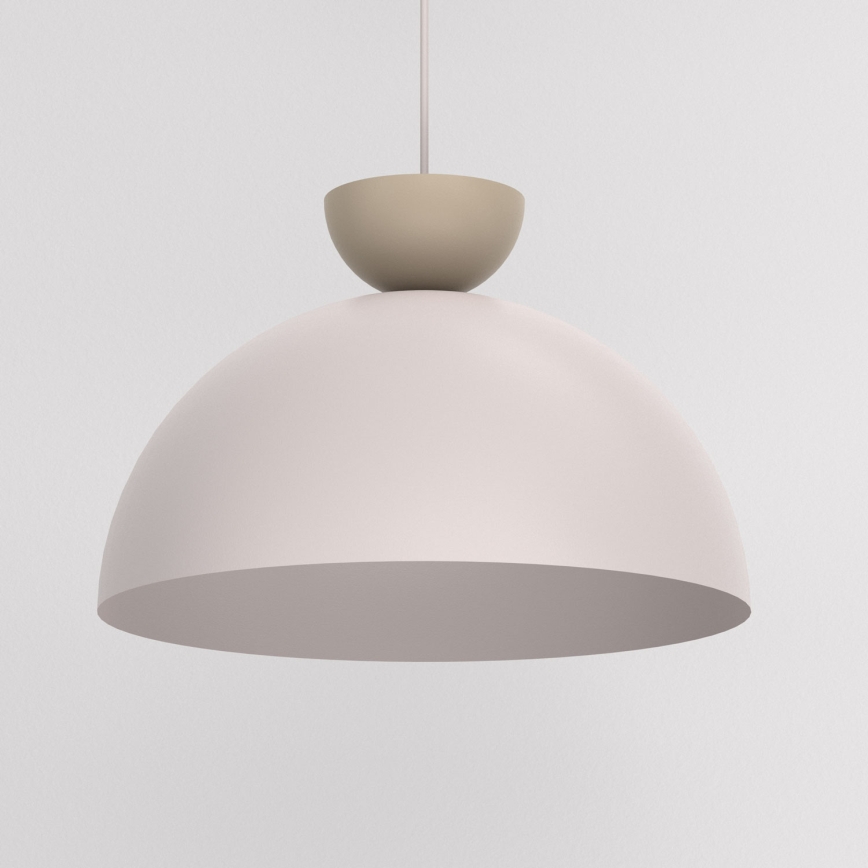 Pendellampe NEVIS på ledning, 1xE27/15W/230V, Ø 38 cm, cremefarvet
