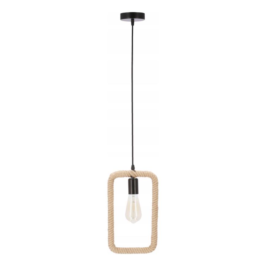 Pendellampe OSTOR 1xE27/40W/230V beige/sort