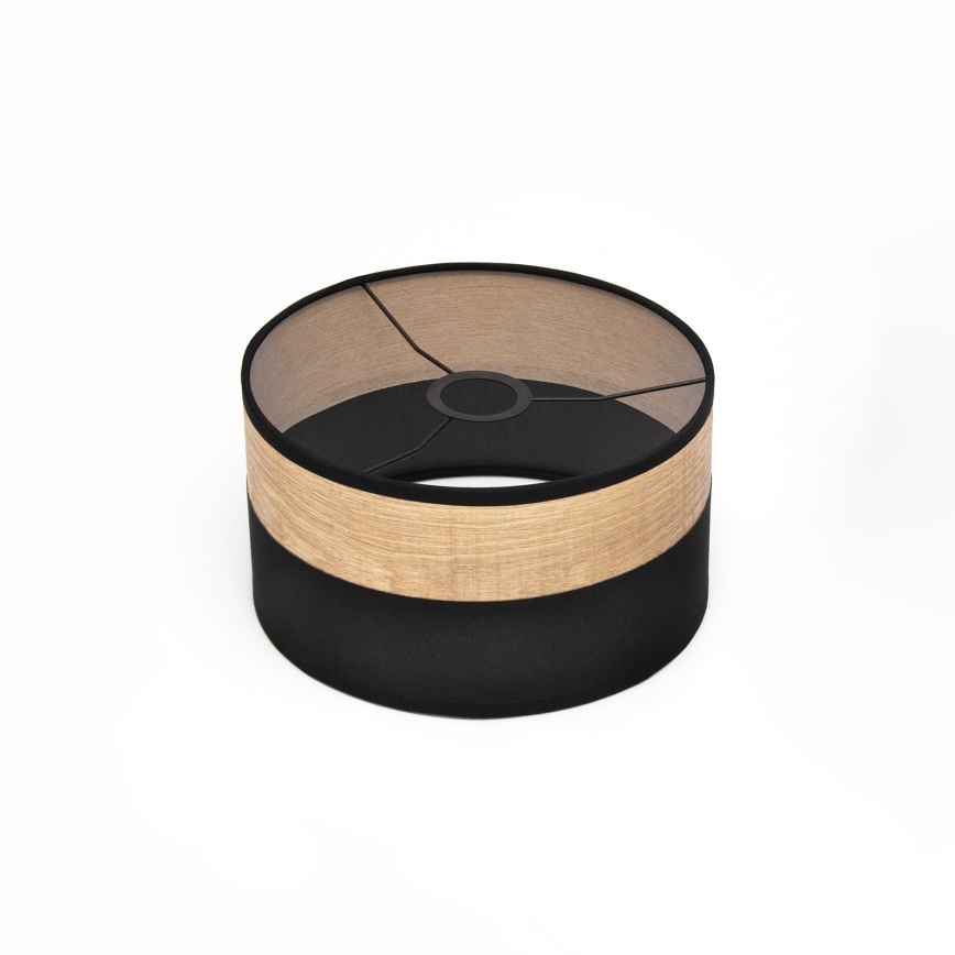 Pendellampe på kabel ALBA 1xE27/15W/230V ø 25 cm sort/brun