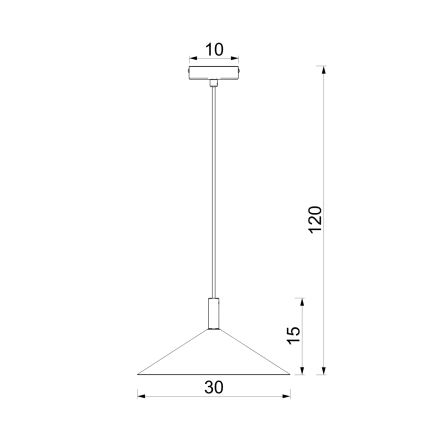 Pendellampe på kabel ANEGA 1xGX53/15W/230V Ø 30 cm beige