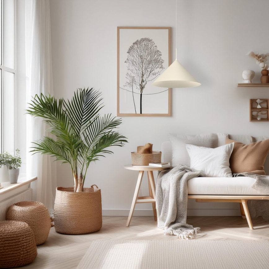 Pendellampe på kabel CAPITAL 1xGX53/15W/230V Ø 46 cm cremefarvet