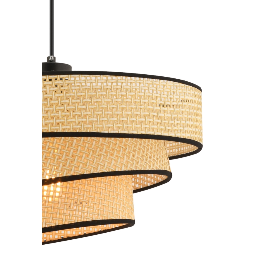 Pendellampe på kabel COUPER 1xE27/60W/230V beige/sort