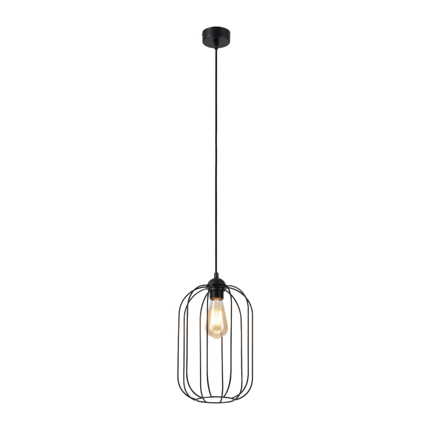 Pendellampe på kabel DESTELLO 1xE27/15W/230V Ø 21 cm sort