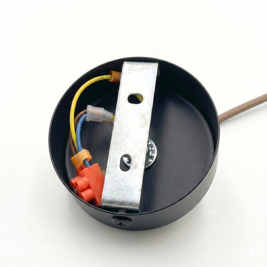 Pendellampe på kabel DESTELLO 1xE27/15W/230V Ø 21 cm sort