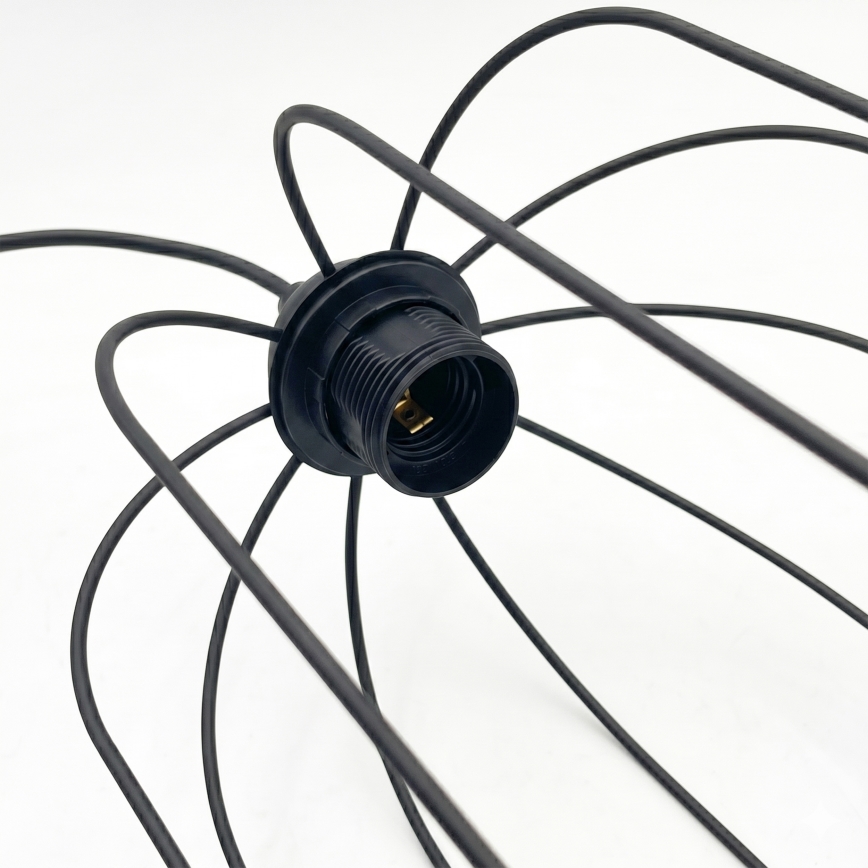 Pendellampe på kabel DESTELLO 1xE27/15W/230V Ø 21 cm sort
