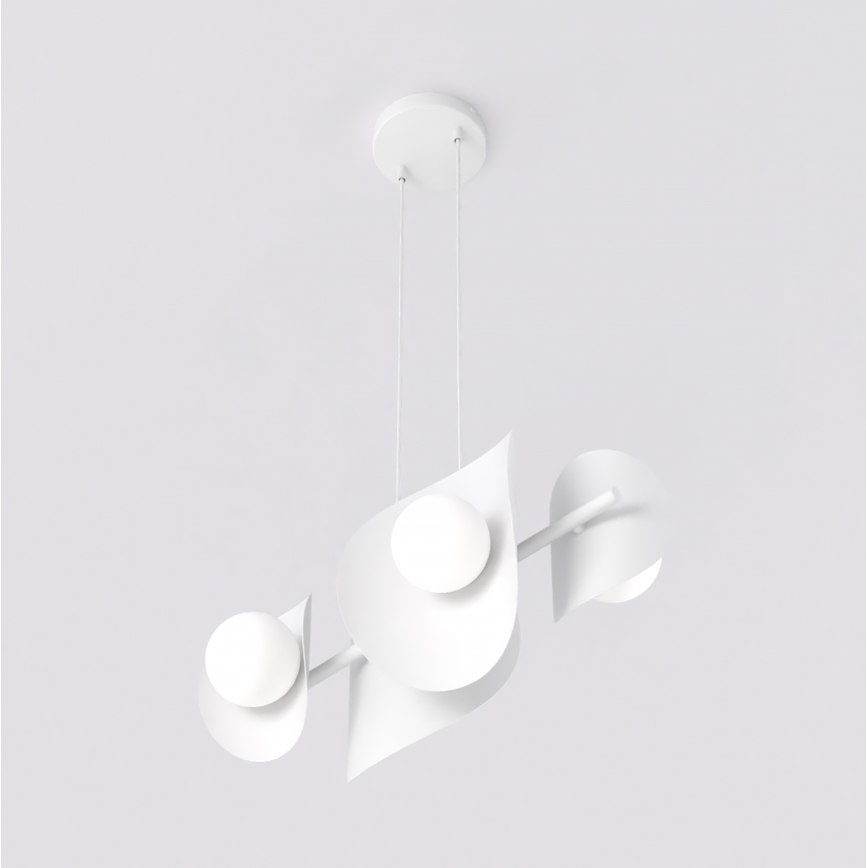 Pendellampe på kabel ELEMENTI 4xG9/8W/230V hvid