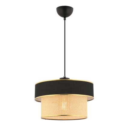 Pendellampe på kabel ERO 1xE27/60W/230V sort/beige