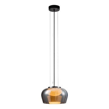 Pendellampe på kabel INSIEME 1xGX53/10W/230V Ø 35 cm røget sort