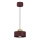 Pendellampe på kabel MARTI 1xE27/15W/230V bordeaux/guld