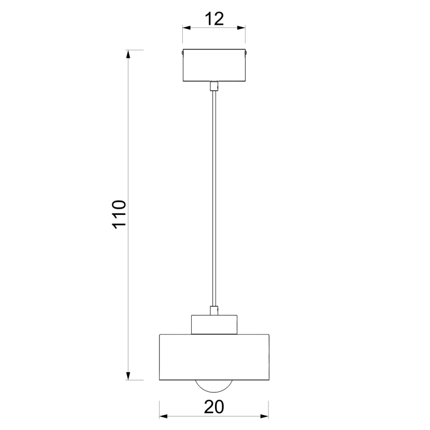 Pendellampe på kabel MARTI 1xE27/15W/230V bordeaux/guld