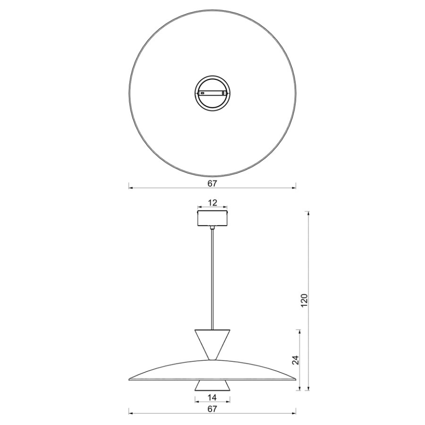 Pendellampe på kabel MISTIC 1xGX53/15W/230V burgunder