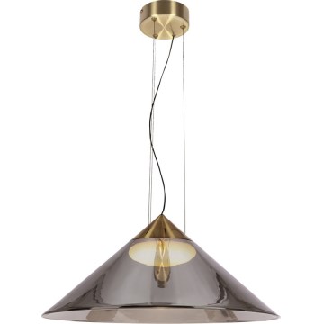 Pendellampe på kabel PRESTO 1xGX53/10W/230V Ø 50 cm guld/røget grå