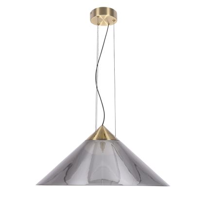 Pendellampe på kabel PRESTO 1xGX53/10W/230V Ø 50 cm guld/røget grå