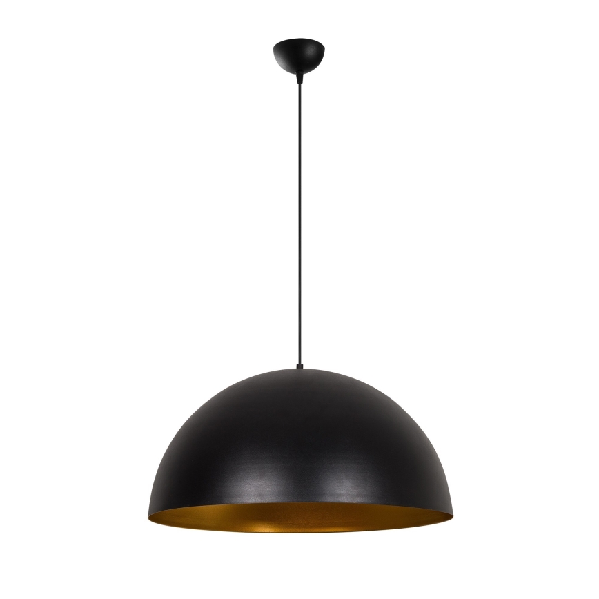 Pendellampe på kabel SIVANI 1xE27/40W/230V Ø 60 cm sort/kobber