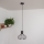 Pendellampe på kabel SOLANO 1xE27/15W/230V sort/guld