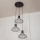 Pendellampe på kabel SOLANO 3xE27/15W/230V sort/guld