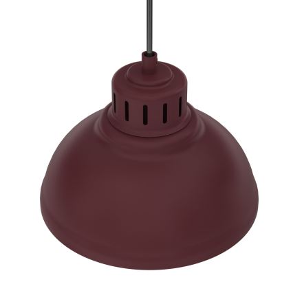 Pendellampe på kabel SVEN 3xE27/15W/230V bordeaux