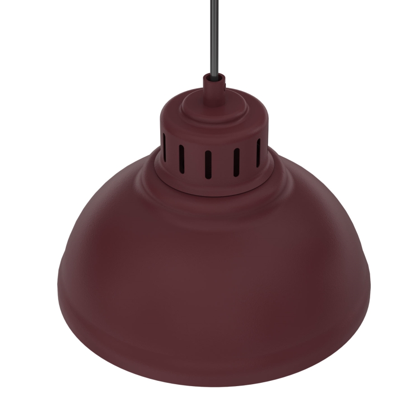 Pendellampe på kabel SVEN 3xE27/15W/230V bordeaux