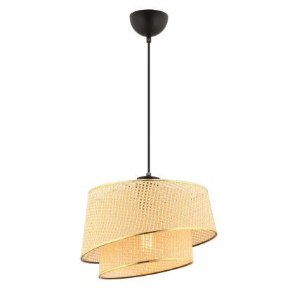 Pendellampe på ledning BARETTE 1xE27/60W/230V brun/guld