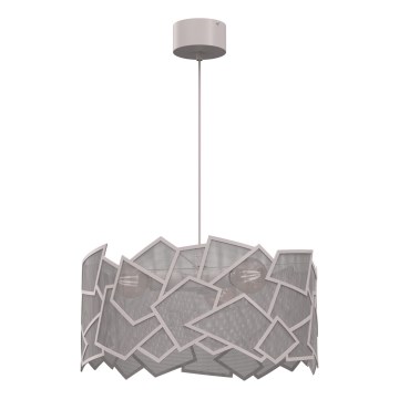 Pendellampe på ledning CAMO 3xE27/15W/230V beige
