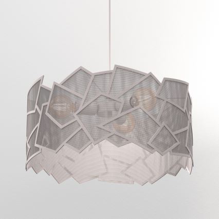 Pendellampe på ledning CAMO 3xE27/15W/230V beige