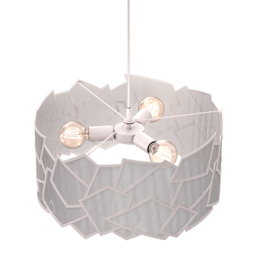Pendellampe på ledning CAMO 3xE27/15W/230V beige