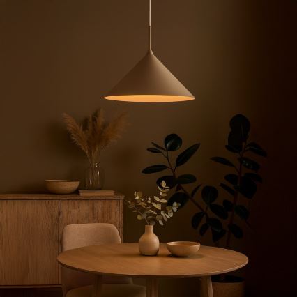 Pendellampe på ledning CAPITAL 1xGX53/15W/230V Ø 46 cm taupe