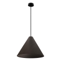 Pendellampe på ledning CONO 1xE27/40W/230V, ebenholtsfinér