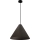 Pendellampe på ledning CONO 1xE27/40W/230V, ebenholtsfinér