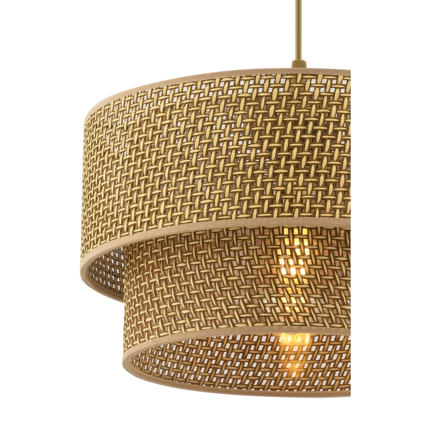 Pendellampe på ledning ECHO 1xE27/60W/230V brun