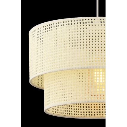 Pendellampe på ledning ECHO 1xE27/60W/230V cremefarvet