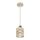 Pendellampe på ledning ELEN 1xE27/35W/230V beige/guld
