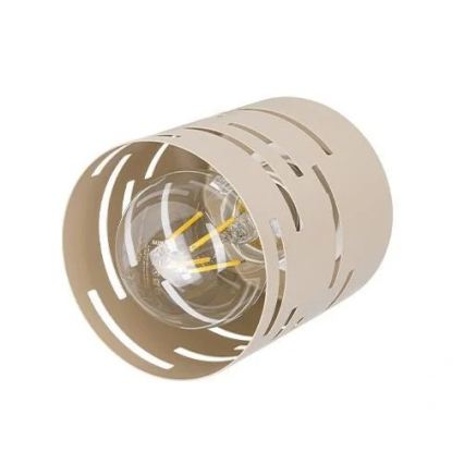 Pendellampe på ledning ELEN 1xE27/35W/230V beige/guld