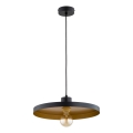 Pendellampe på ledning ETERI 1xE27/15W/230V sort/guld