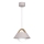 Pendellampe på ledning FUNDA 1xE27/15W/230V cremefarvet