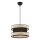 Pendellampe på ledning HALO 1xE27/60W/230V sort/creme