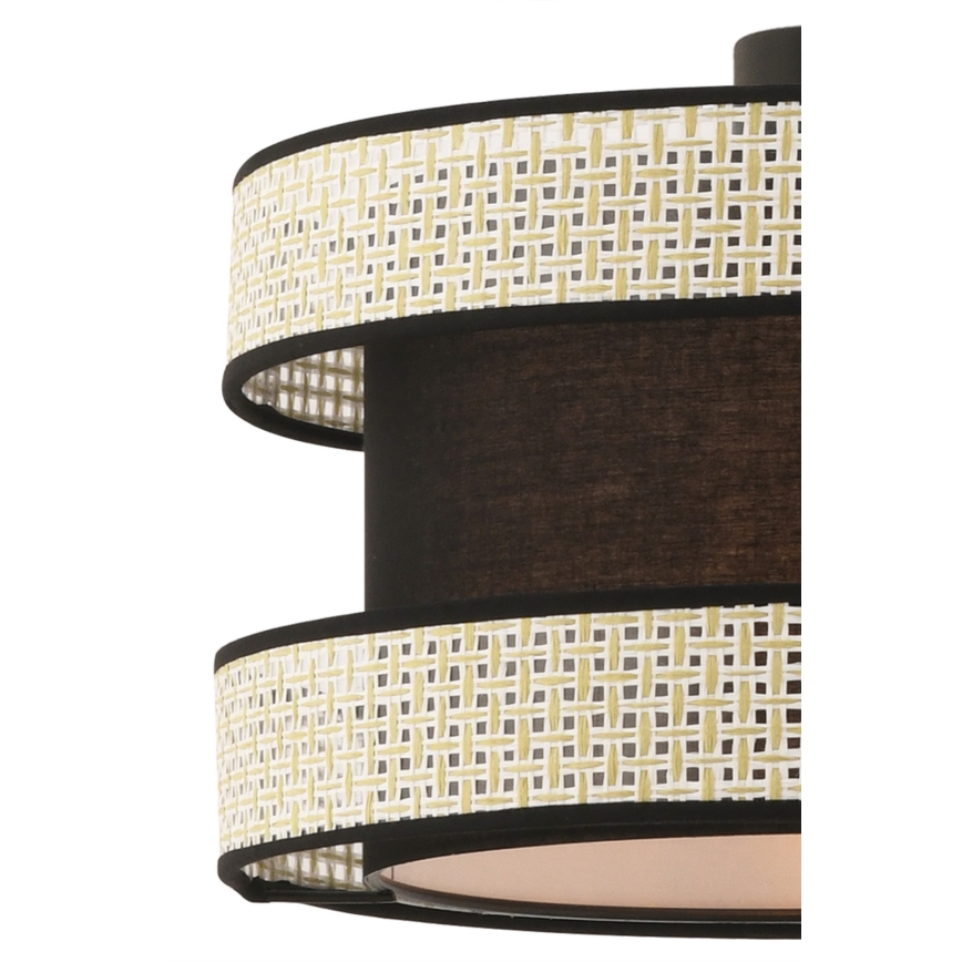 Pendellampe på ledning HALO 1xE27/60W/230V sort/creme