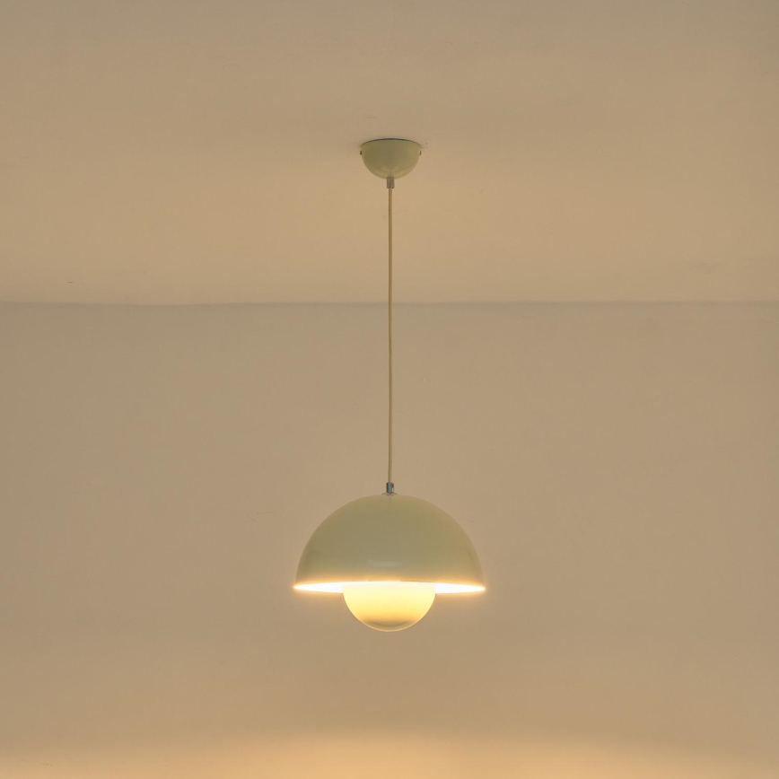 Pendellampe på ledning JARDEN 1xE27/15W/230V cremefarvet