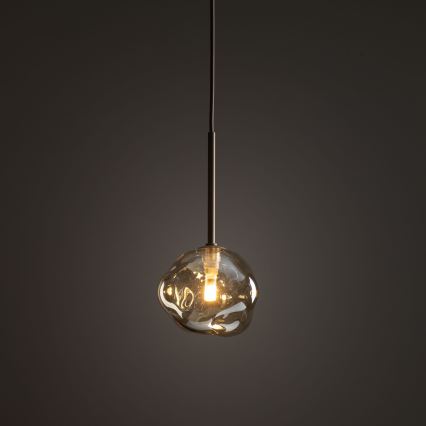 Pendellampe på ledning LAVA 1xG9/8W/230V beige/røget beige