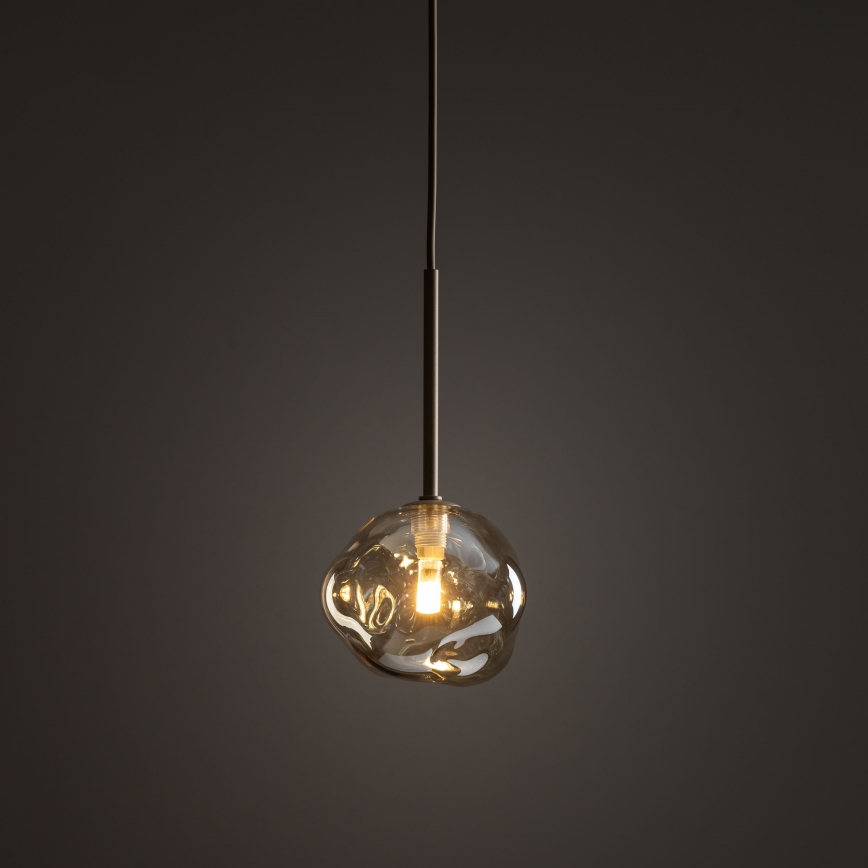 Pendellampe på ledning LAVA 1xG9/8W/230V beige/røget beige