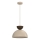 Pendellampe på ledning NEVIS, 1xE27/15W/230V, Ø 29 cm, beige