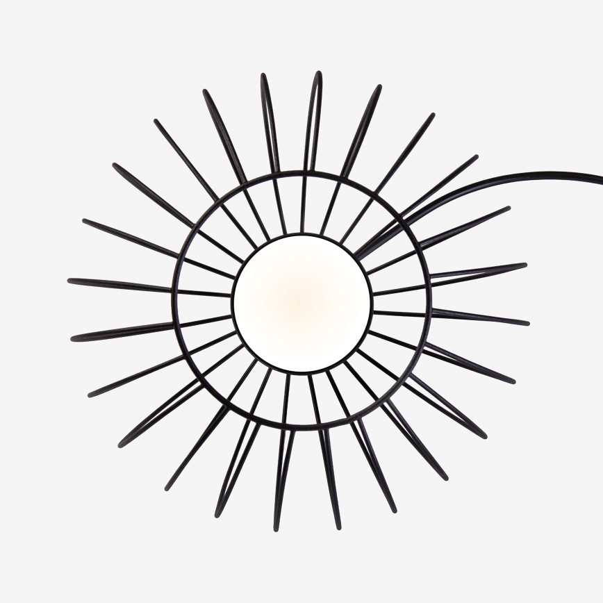 Pendellampe på ledning OVELLA 1xGX53/10W/230V Ø 25 cm sort