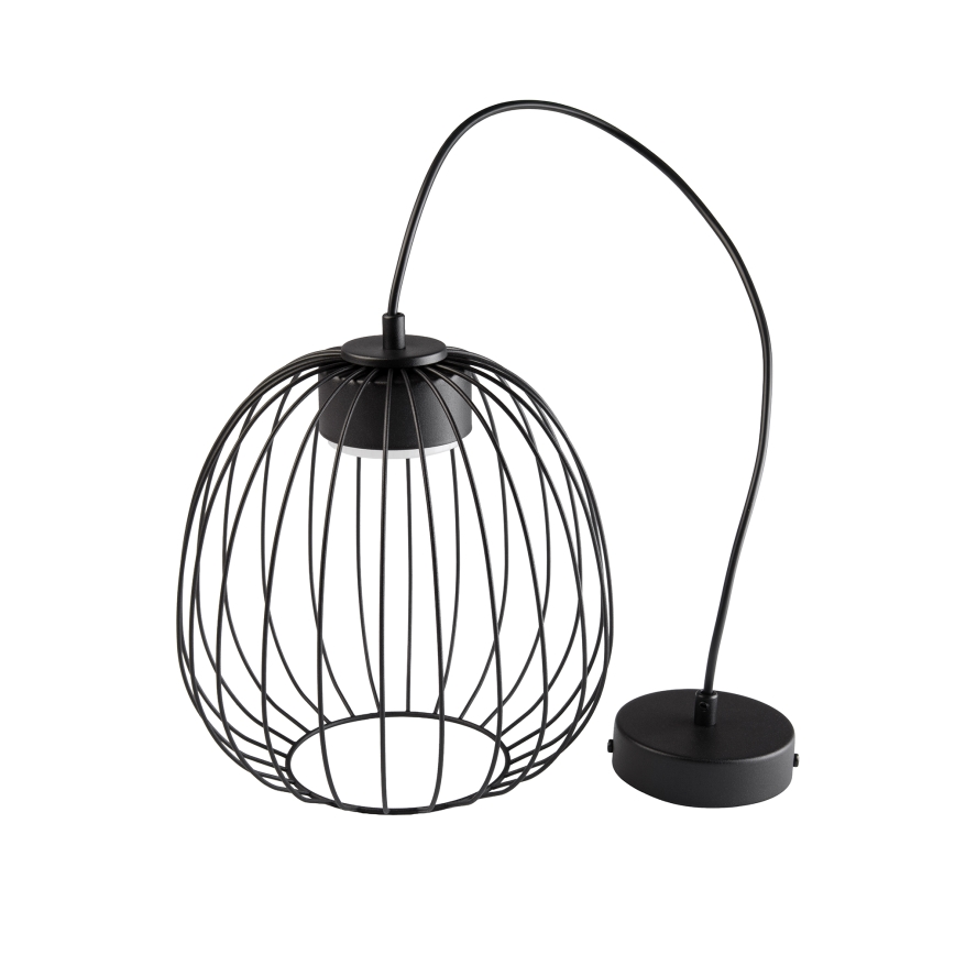 Pendellampe på ledning OVELLA 1xGX53/10W/230V Ø 25 cm sort