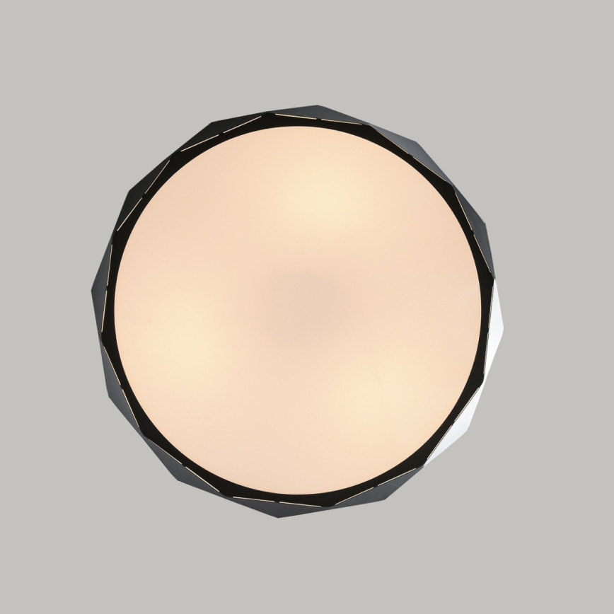 Pendellampe på ledning REUS 3xE27/40W/230V Ø 47 cm sort