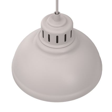 Pendellampe på ledning SVEN 2xE27/15W/230V cremefarvet