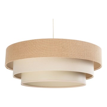 Pendellampe på ledning TRINITI 1xE27/60W/230V Ø 40 cm beige/creme