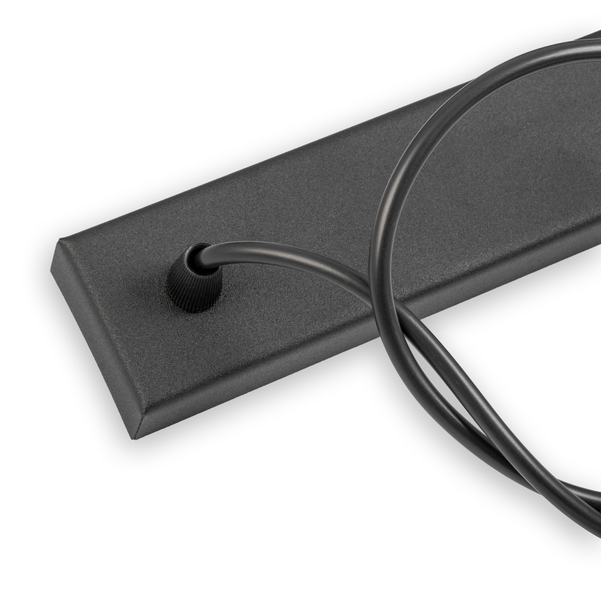 Pendellampe på wire ALBA 3xE27/15W/230V sort/brun