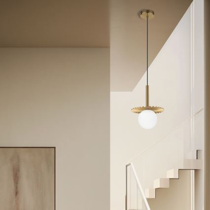 Pendellampe på wire CHITA 1xG9/5W/230V guld